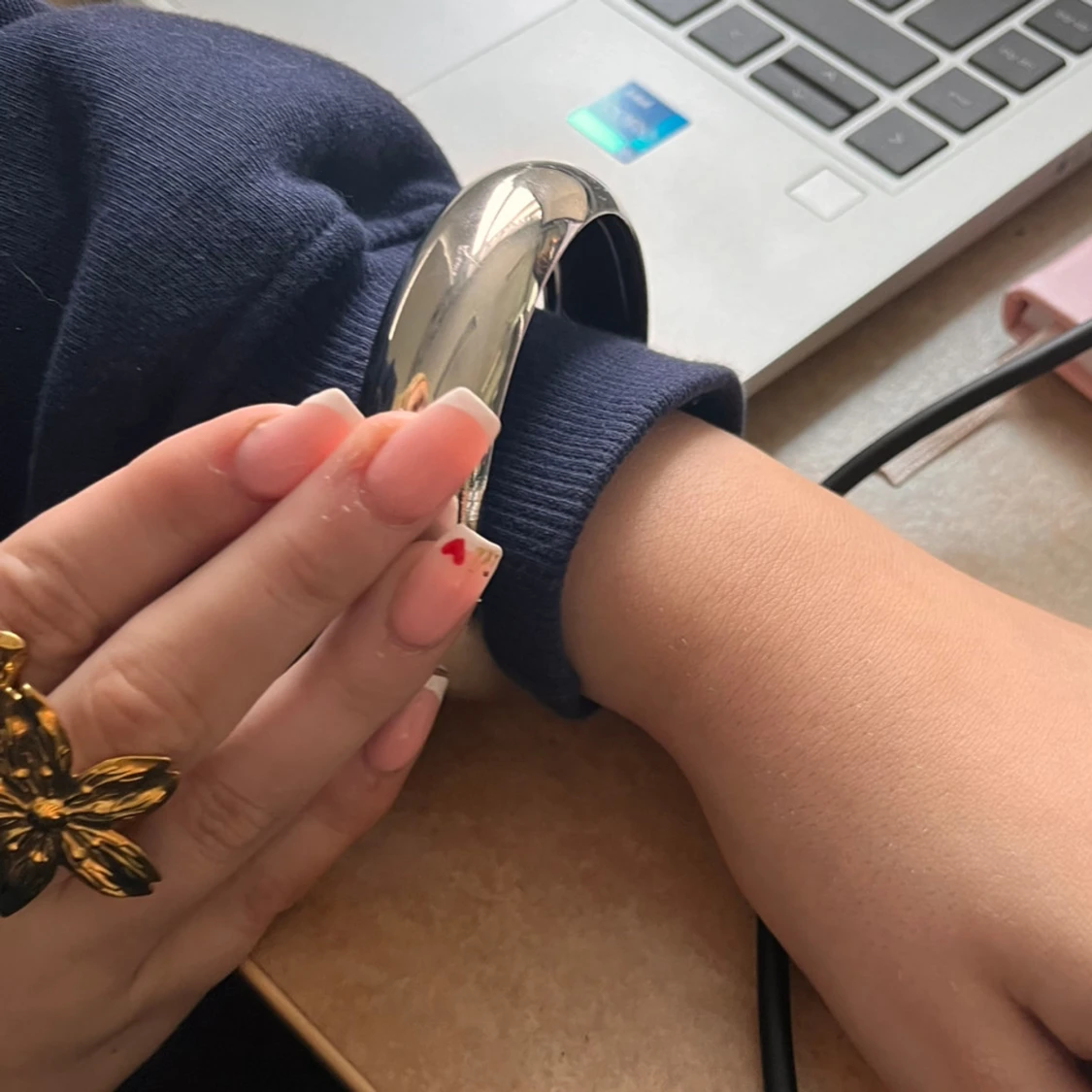 Silverfärgat armband - 92