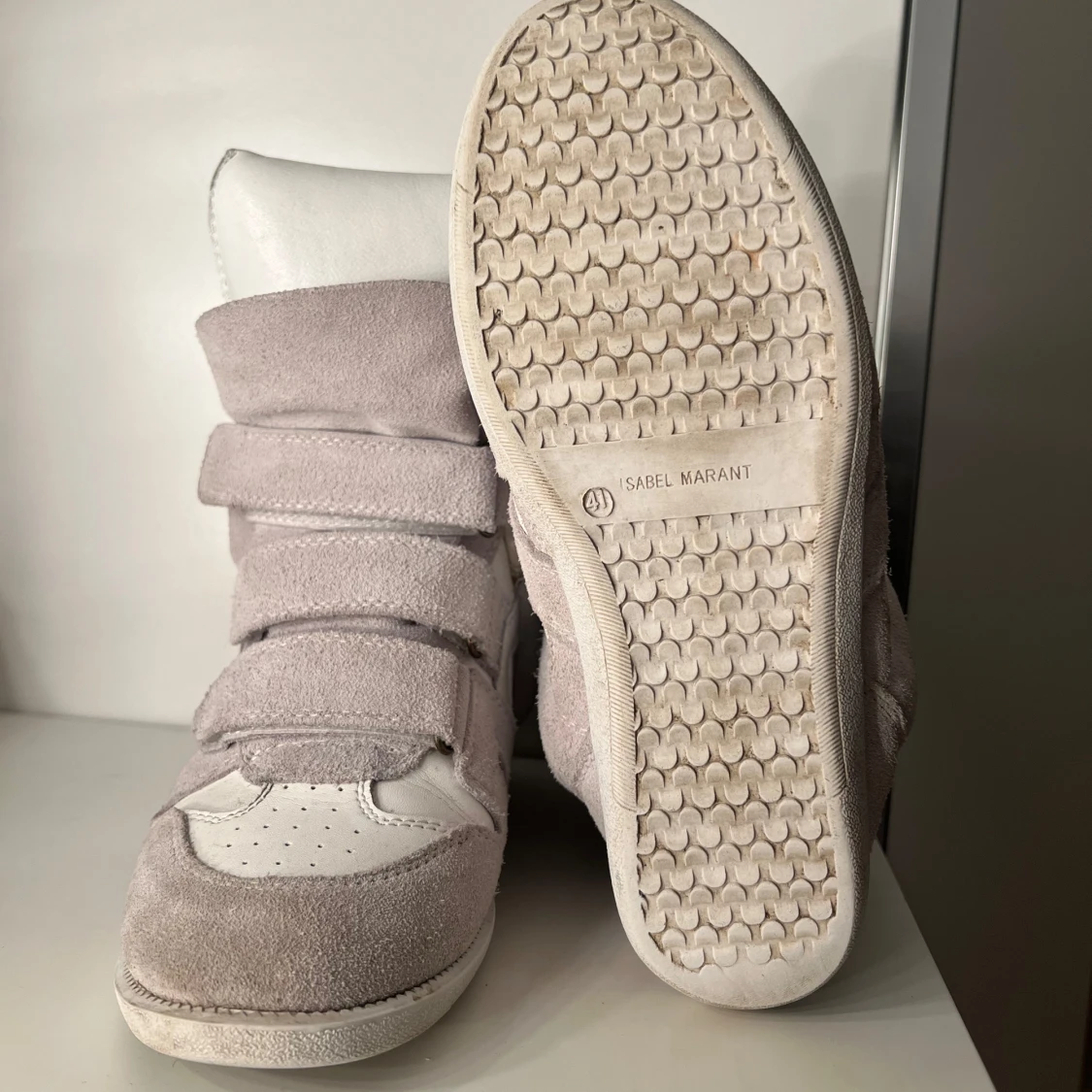 Isabel Marant sneakers i mocka och skinn - 2