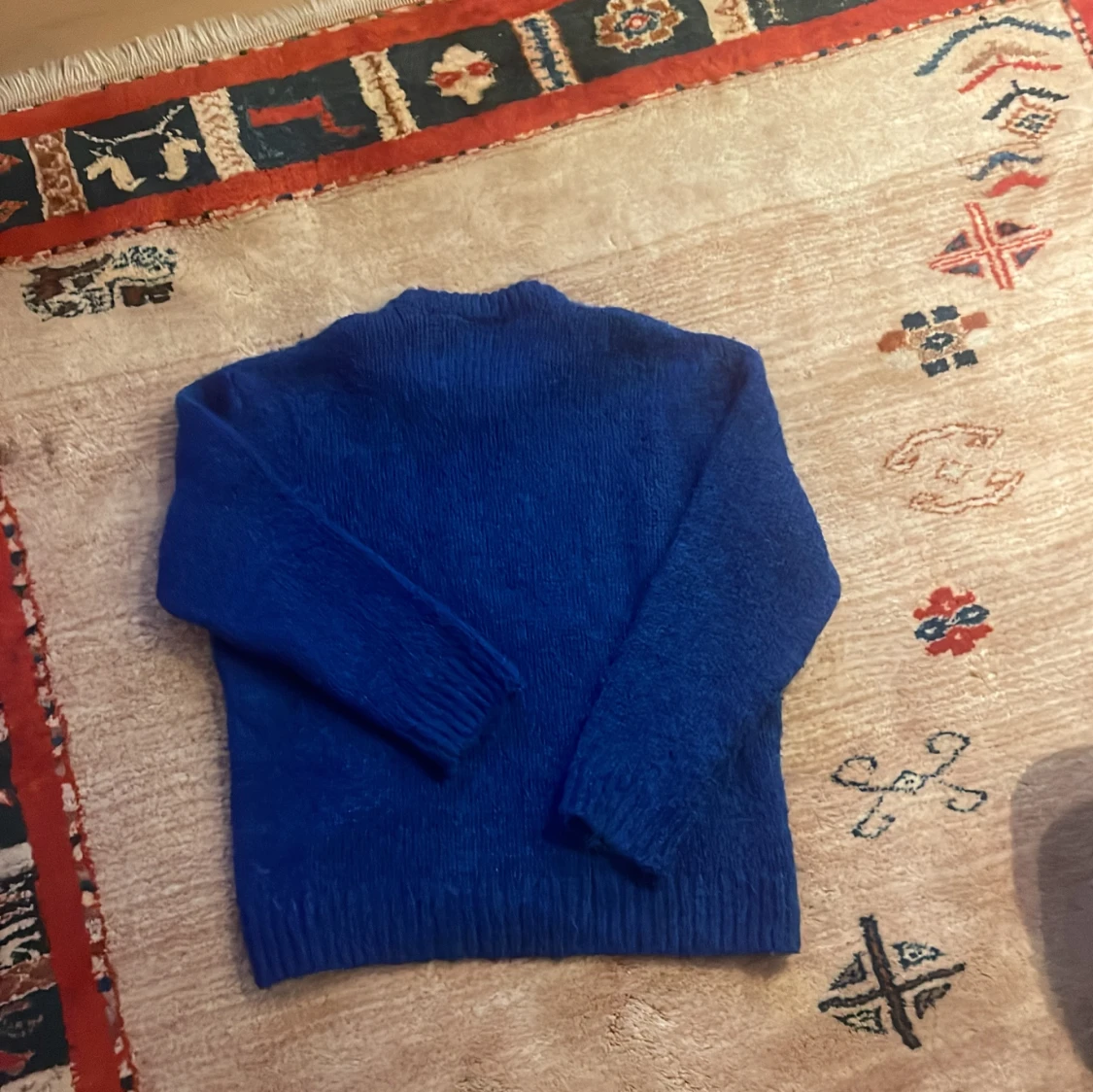 Blå stickad tröja från ZARA - 90