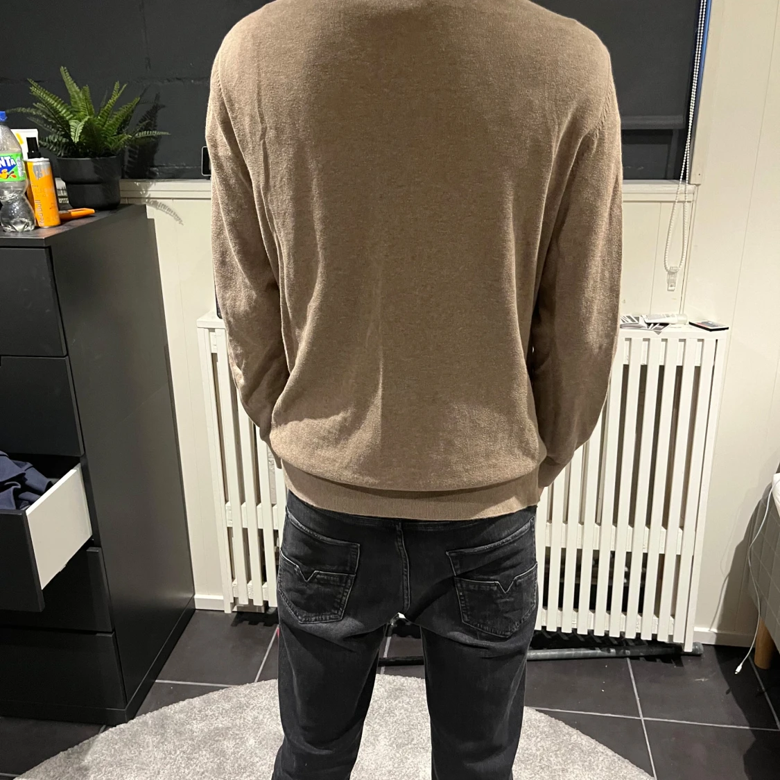 Beige Stickad tröja