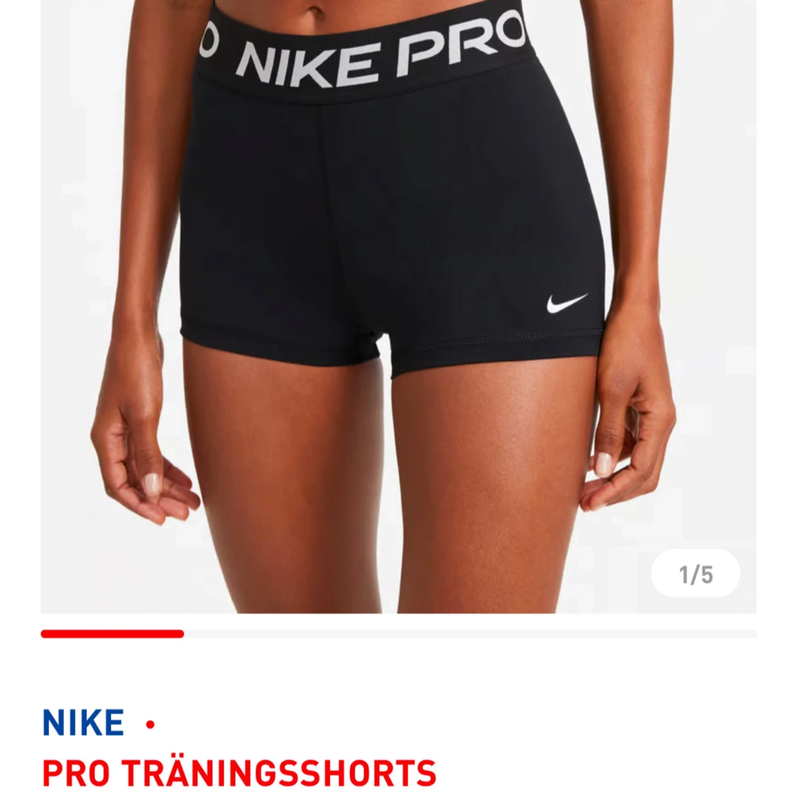 Svarta Pro träningsshorts från Nike