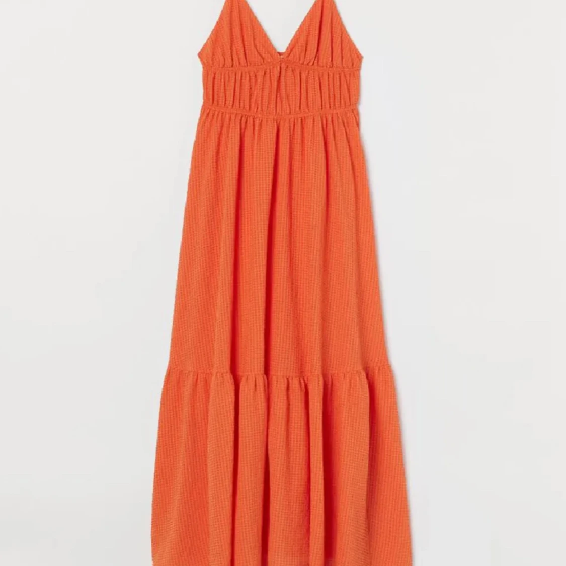 Orange långklänning  - 3
