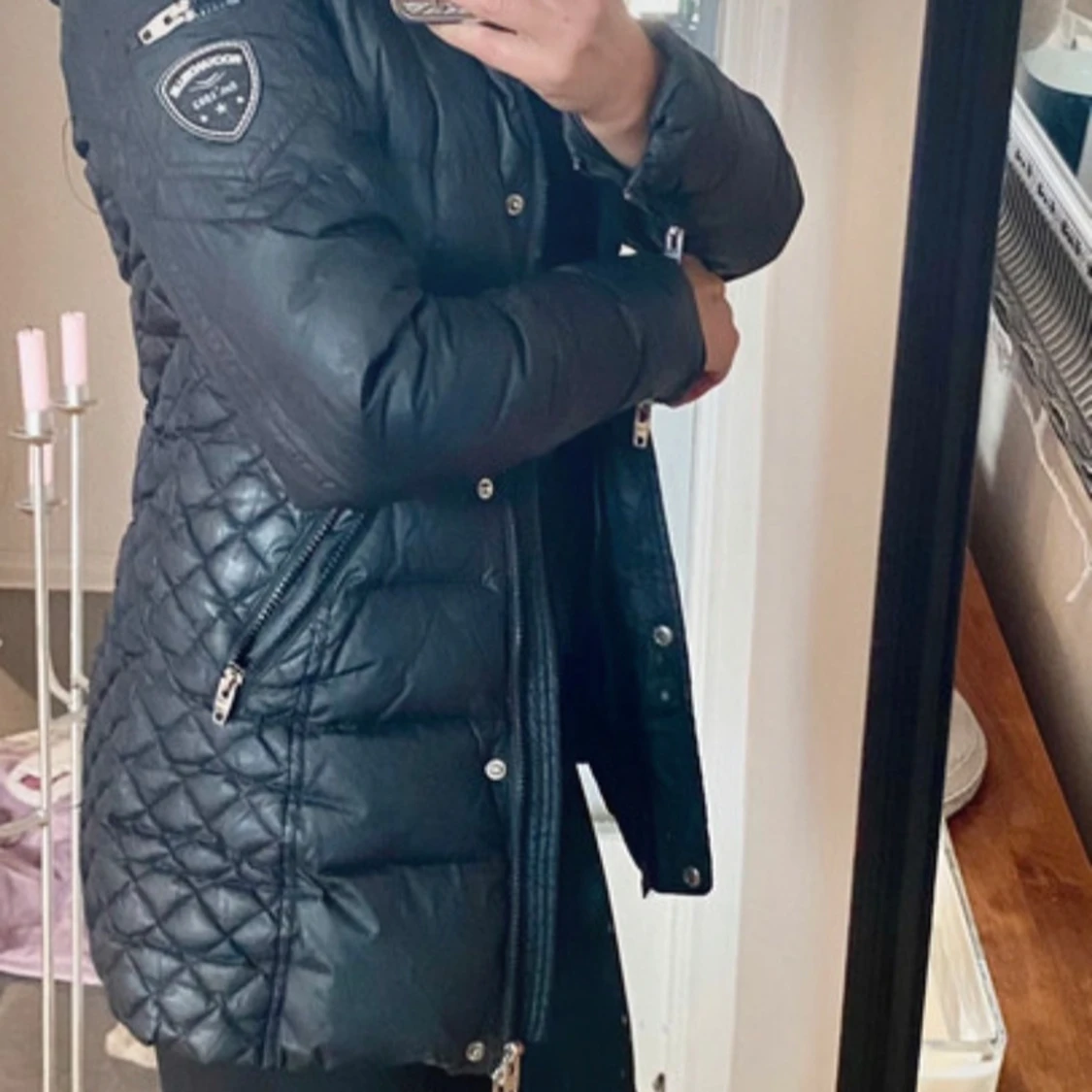 Svart quiltad dunjacka från Woolrich - 1