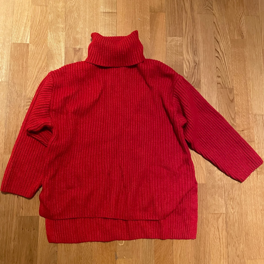 stickad crewneck tröja  - 1