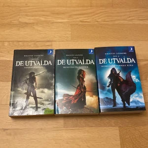 De utvalda - Bokserie av Kristin Cashore - Säljer bokserien 'De utvalda' av Kristin Cashore på svenska.  Innehåller böckerna 'Tankeläsaren', 'Monstrets dotter' och 'Hemligheternas rike'. Perfekt för fantasyälskare som vill dyka in i en värld av äventyr och magi. 