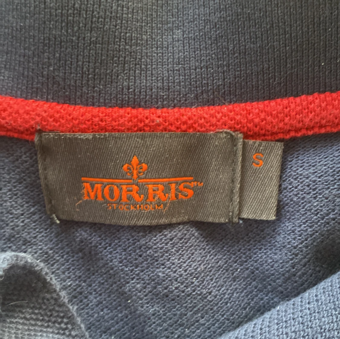 Blå pikétröja från Morris - 2