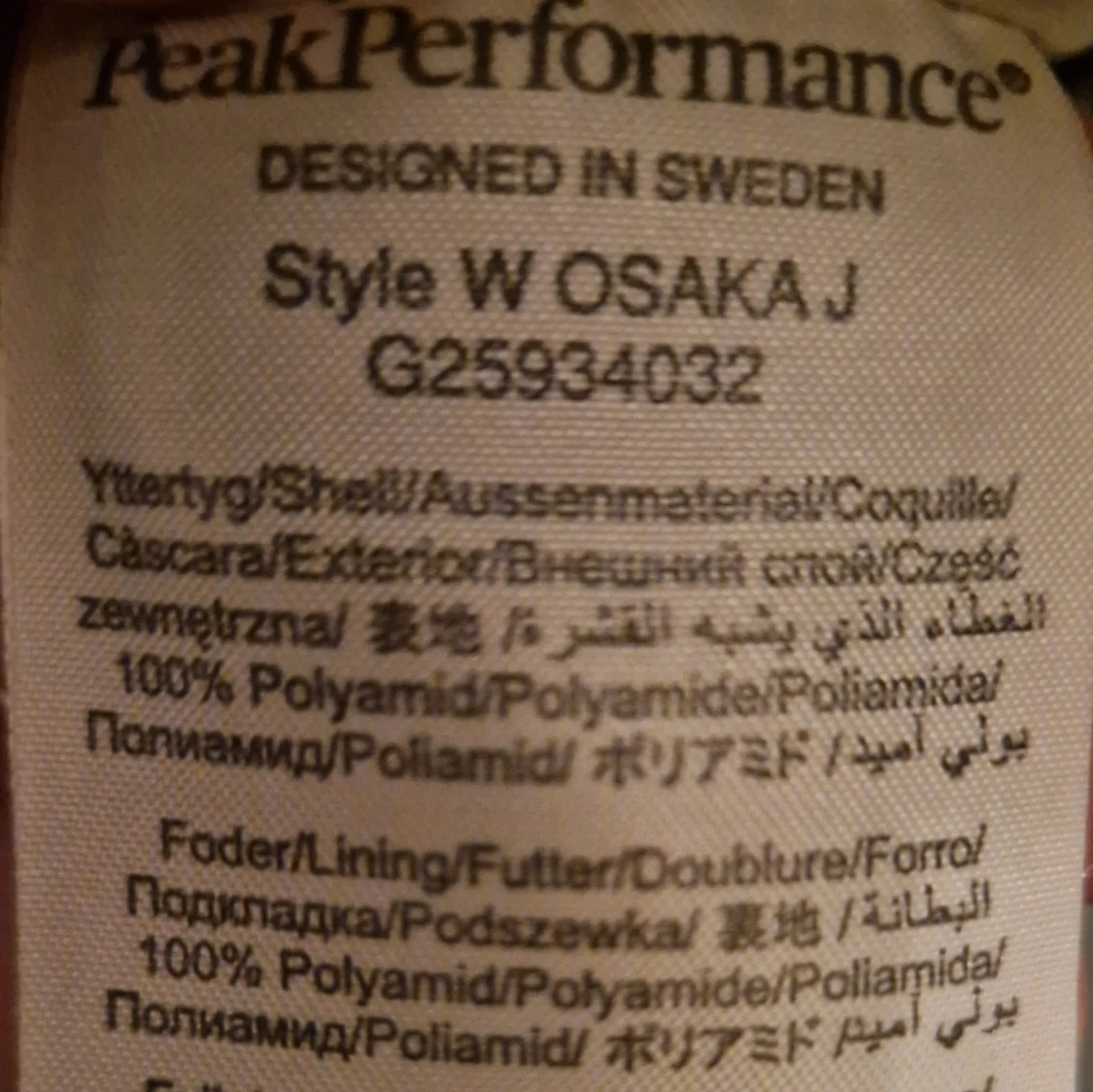 Vit jacka från Peak Performance - 2