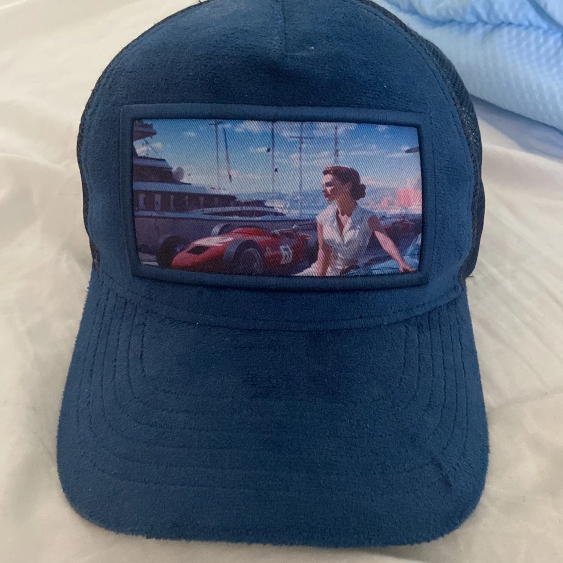 Monaco Deep Blue Velvet Cap