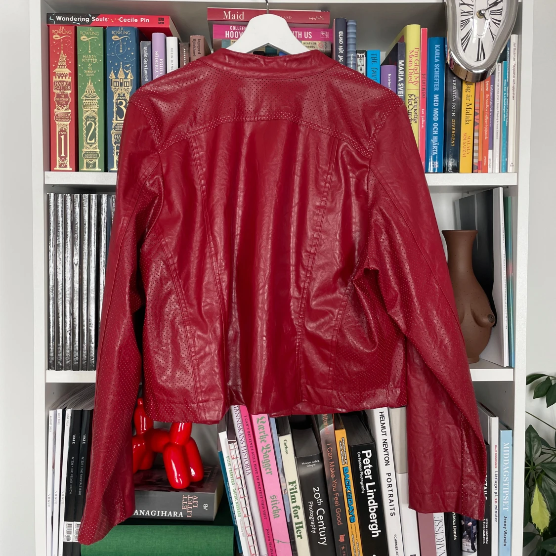 Faux leather jacket red vintage - 90