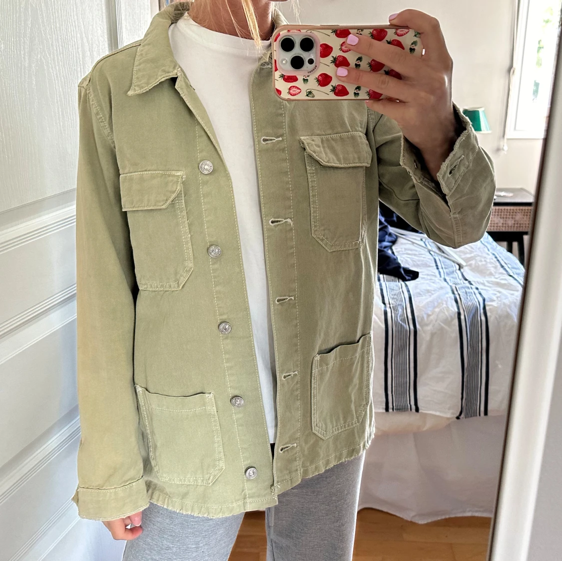 Grön jeansjacka - 90