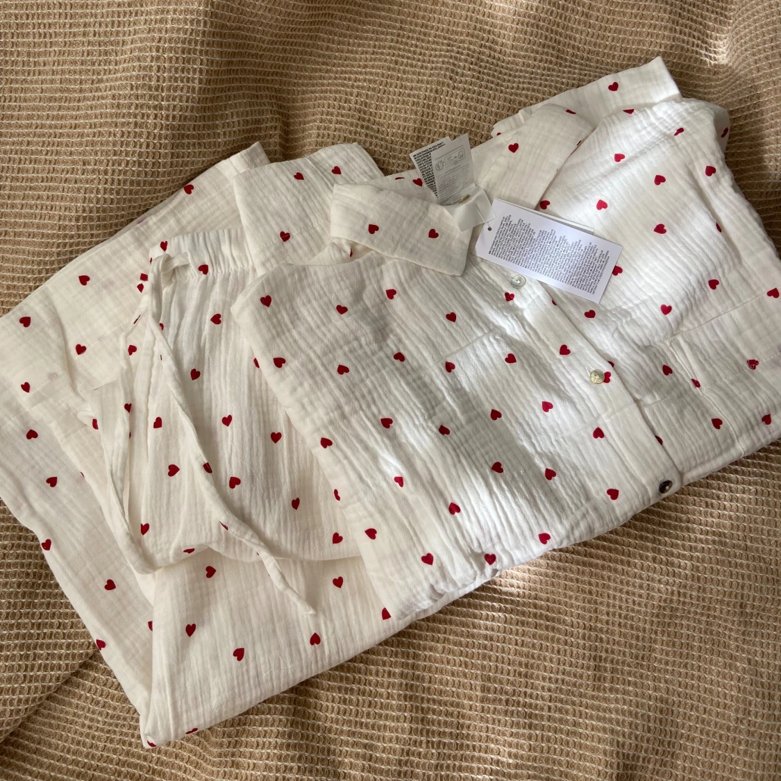 Pyjamas i 2 delar med hjärtan ❤️ - 90