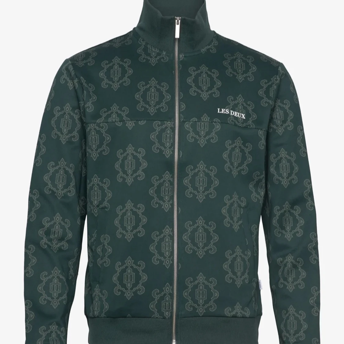 Mönstrad grön jacka från Les Deux