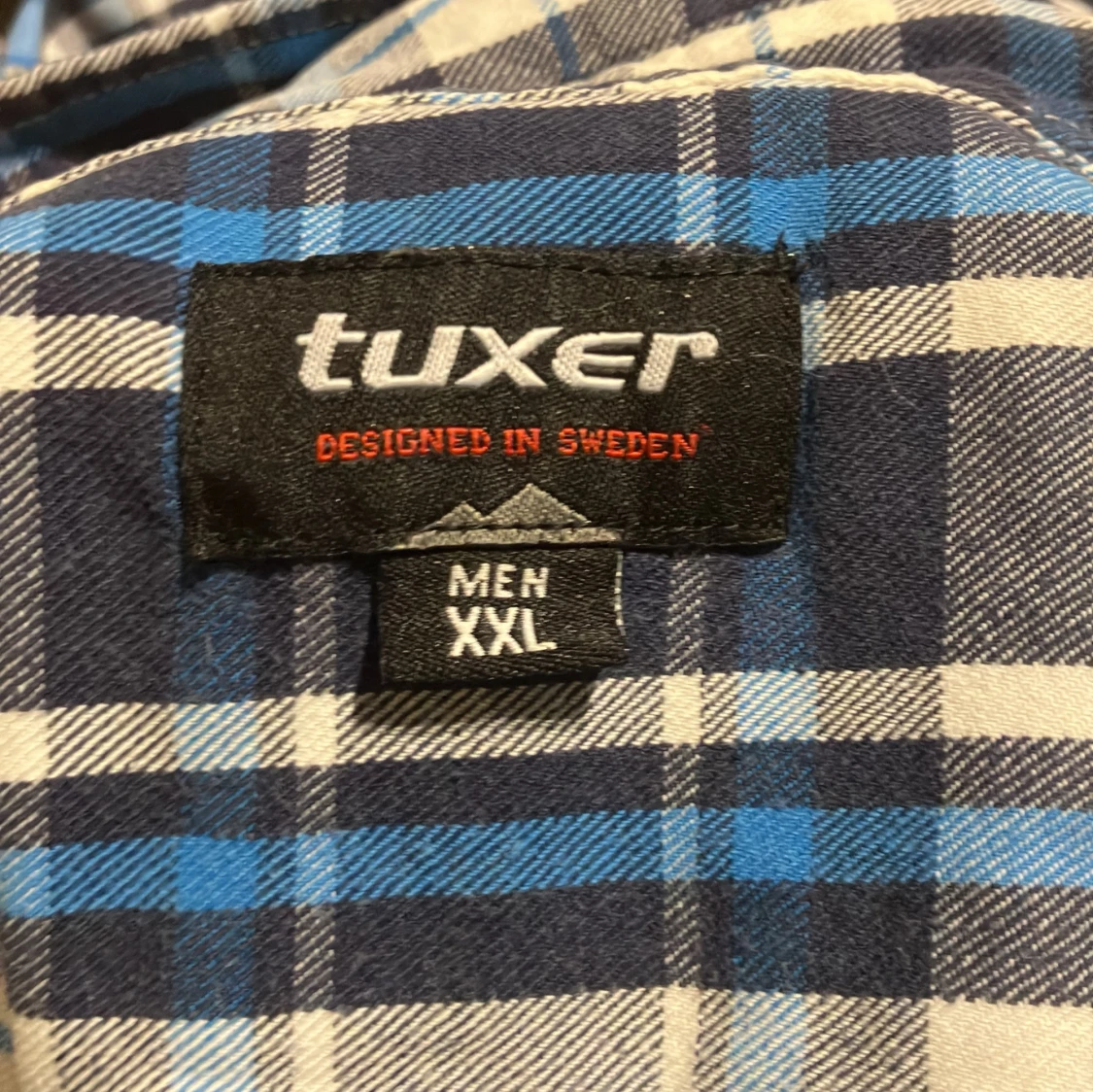 Blårutig skjorta från Tuxer - 2