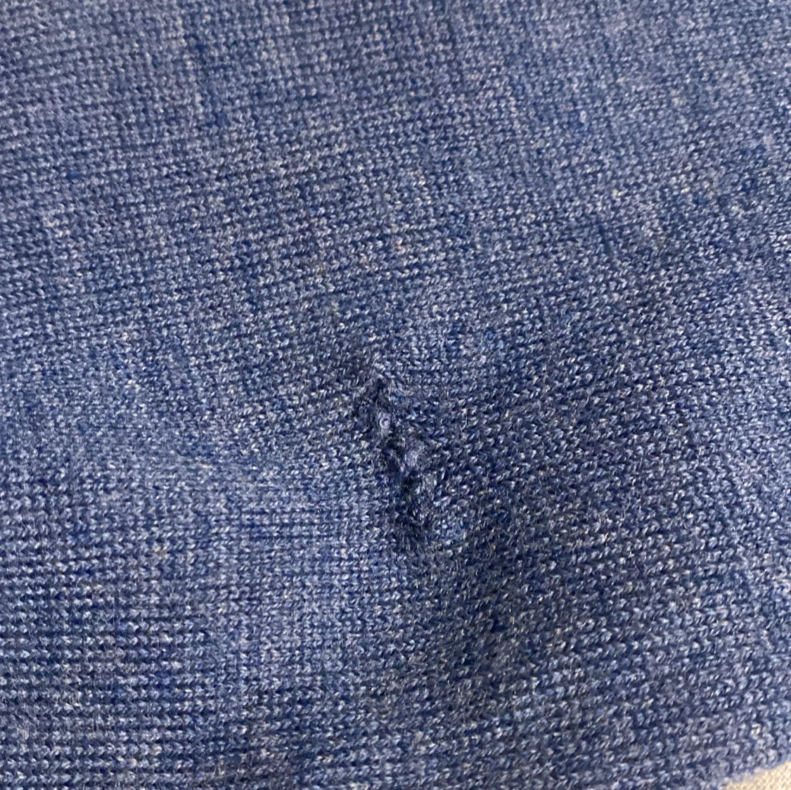 Blå merinoulltröja  - 3