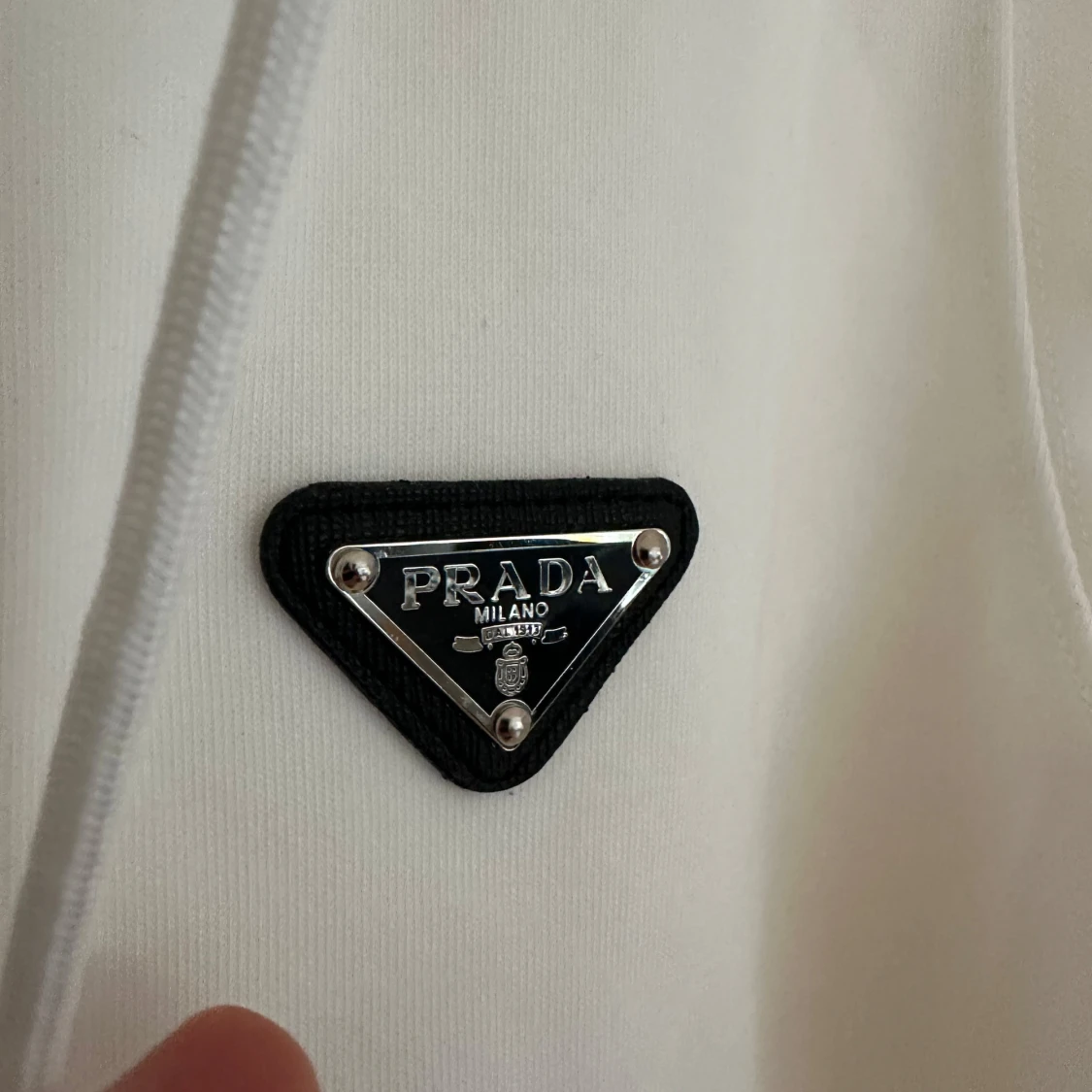 Vit hoodie Prada - 1