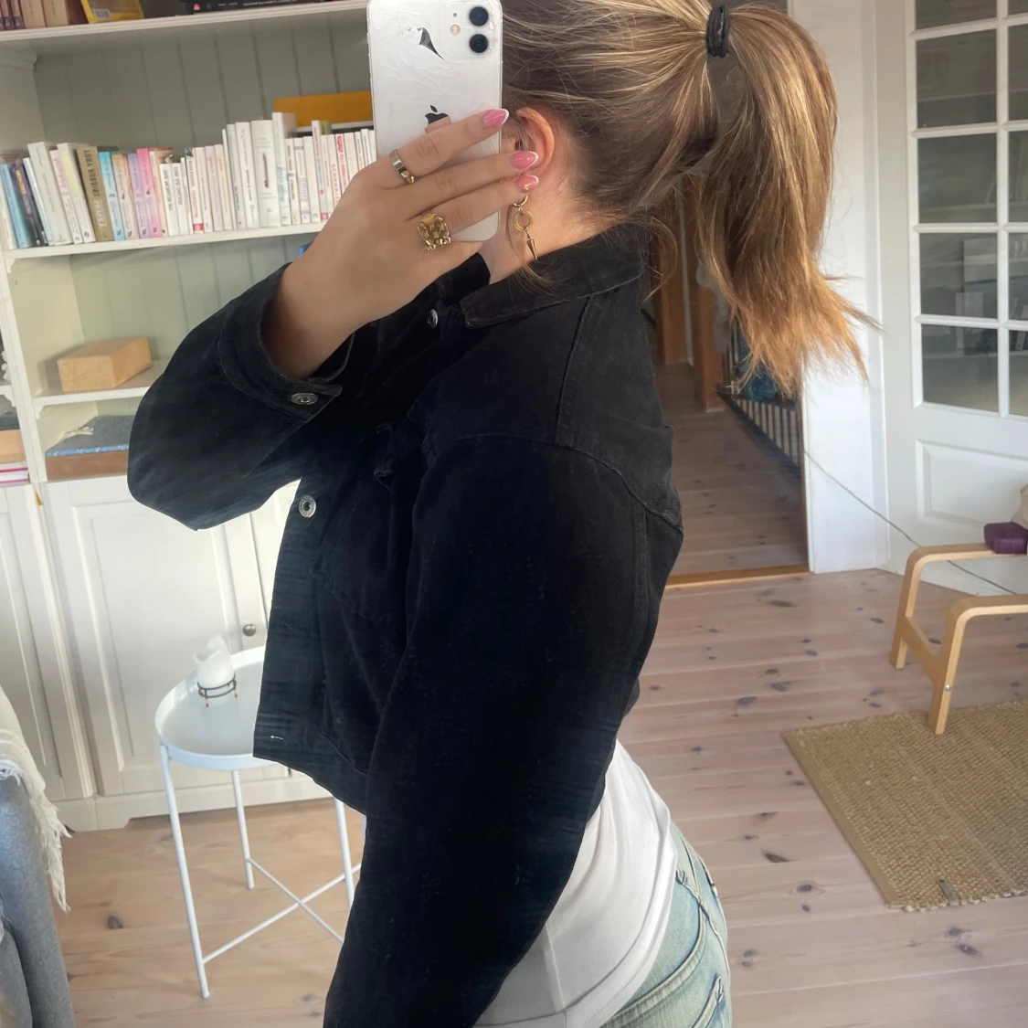 Svart jeansjacka - 92