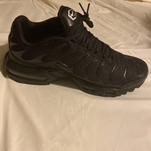 Svarta Nike Tn  - Säljer ett par svarta Nike sneakers i mycket bra skick. Storlek 42 använt 1 gång men dom passa inte mig 