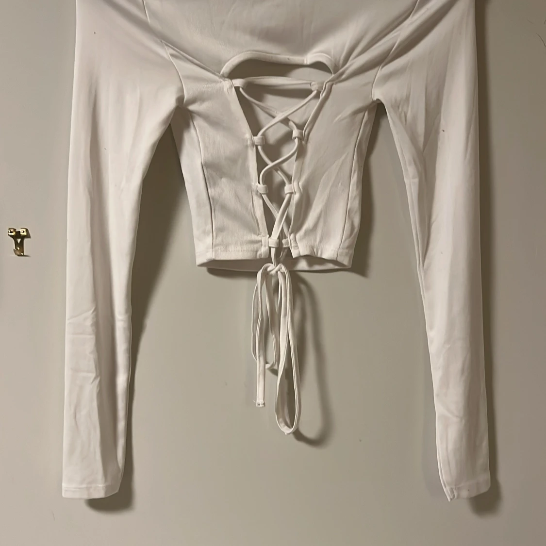 Vit långärmad topp från FB Sister - 91