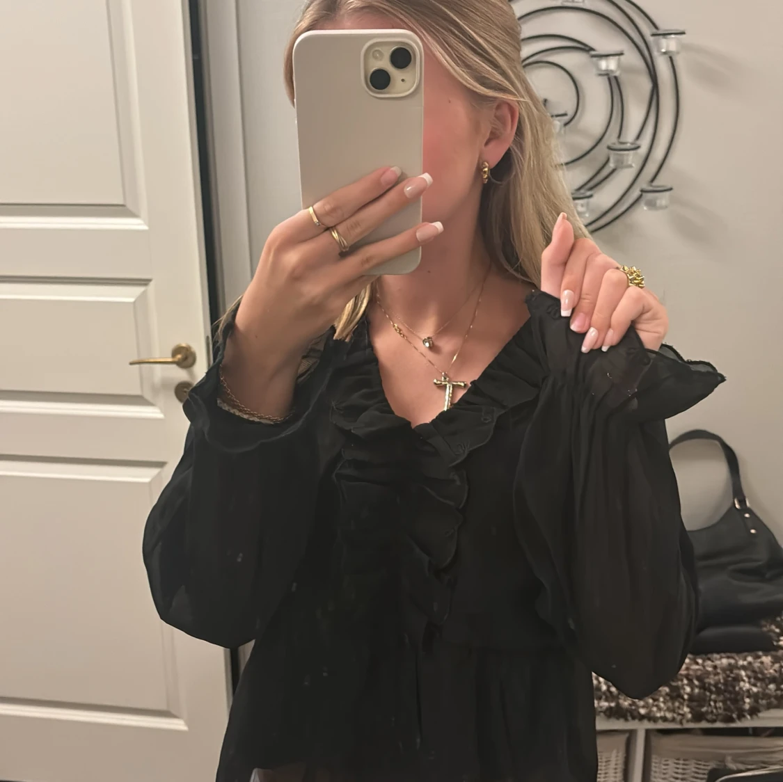 Svart blus från H&M