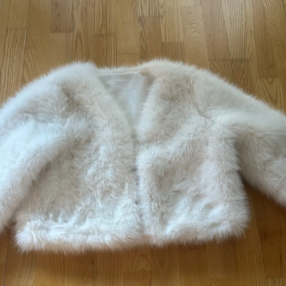En pälsjacka jag köpte från zara för några år sedan som knappt är använd helt i nyskick. Takit.