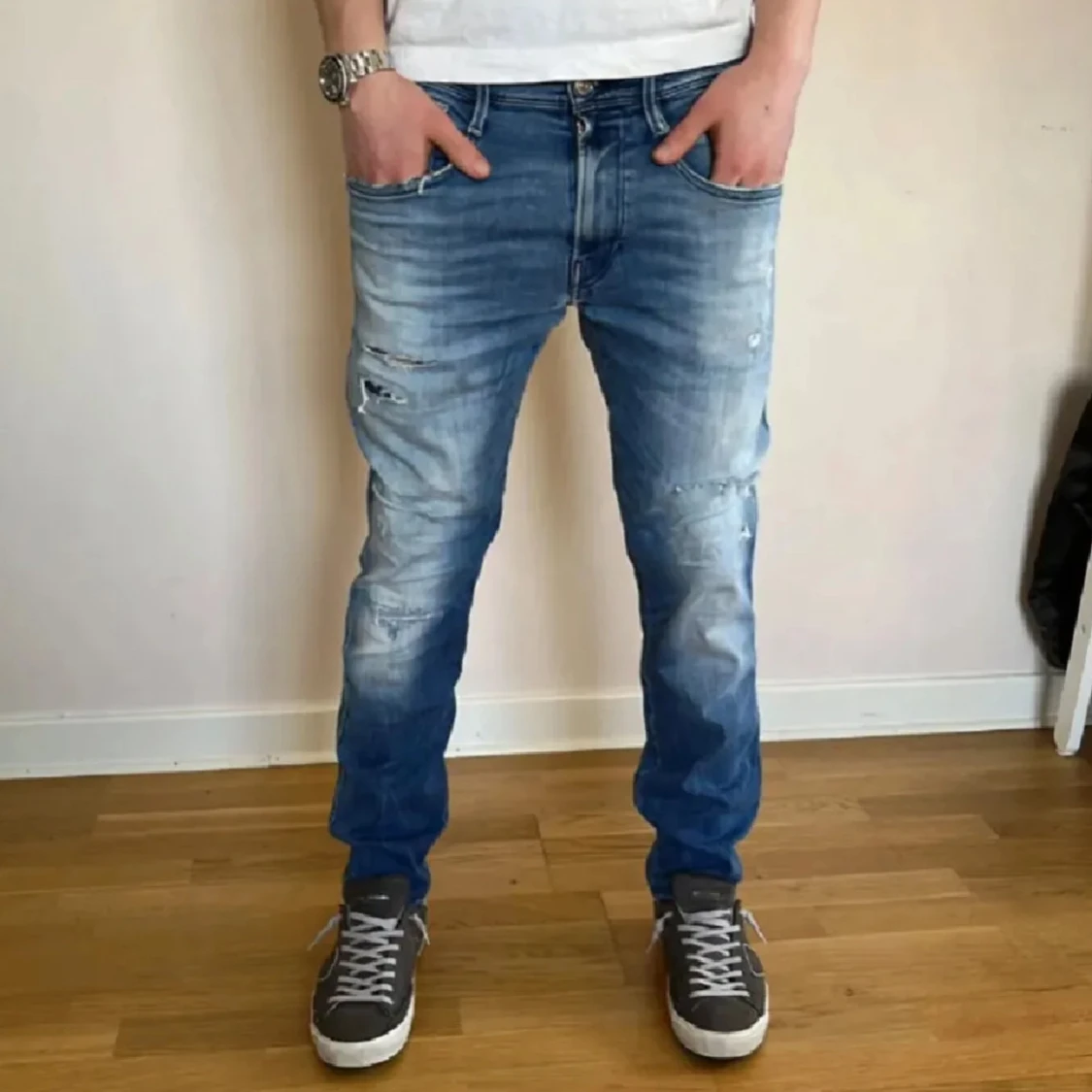 Replay jeans med slitningar