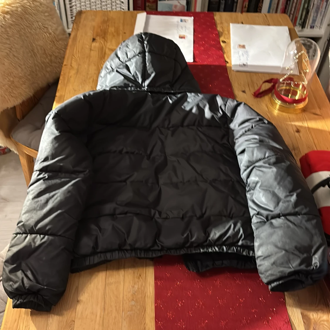 Y2k pufferjacka cropped baggy  - 93