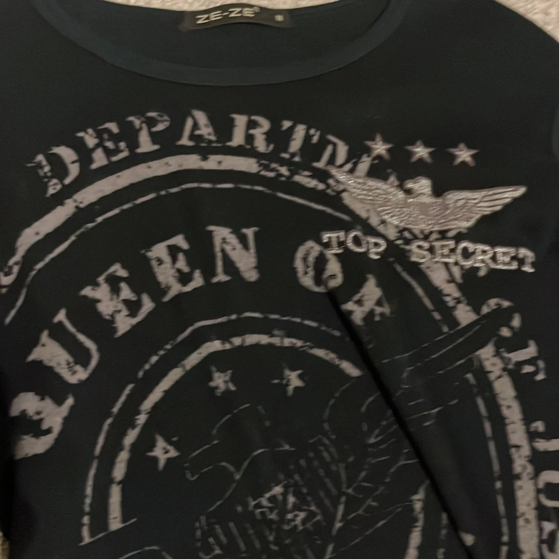 Superskön Svart långärmad topp från Ze-Ze i S/M - 91