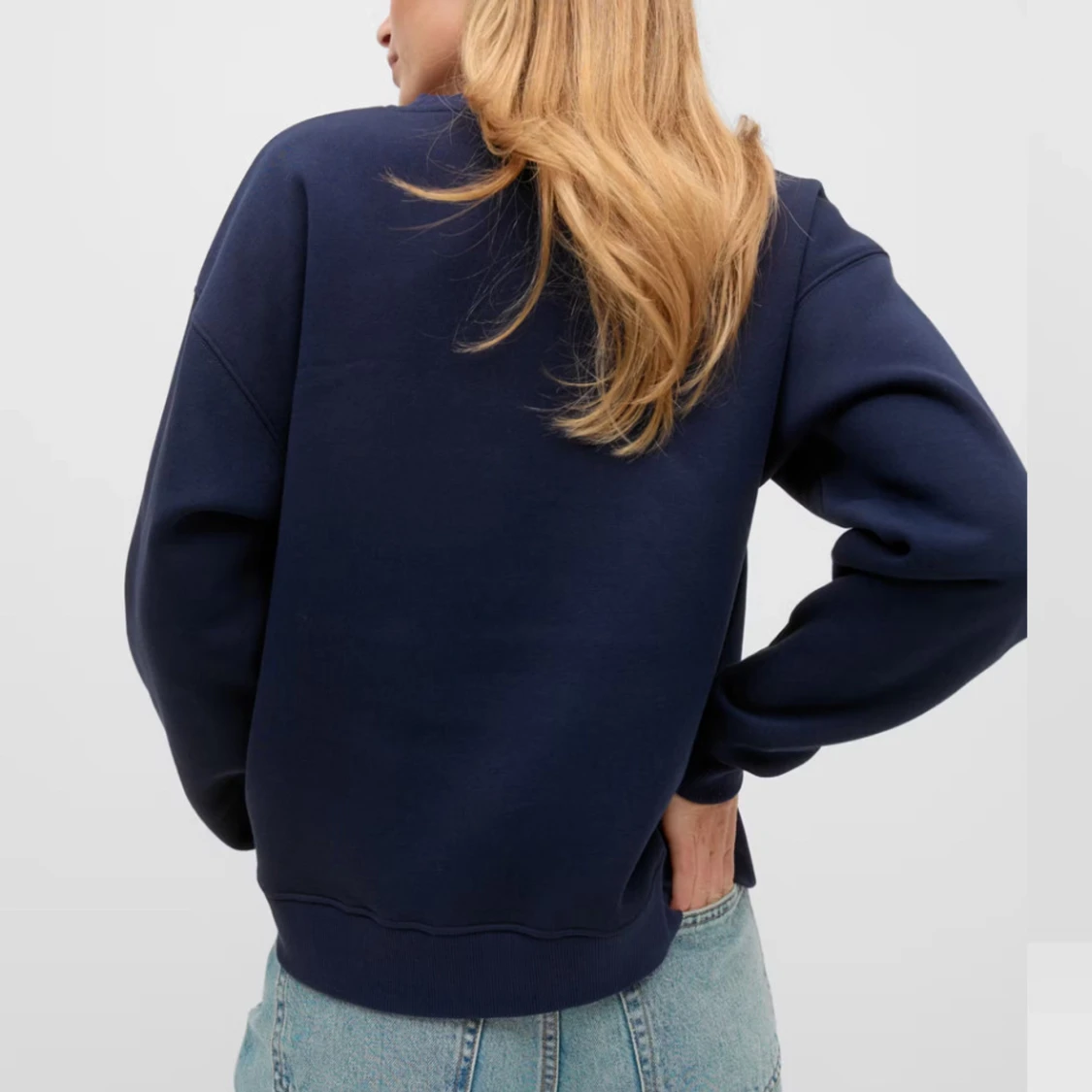 Mörkblå sweatshirt - 90