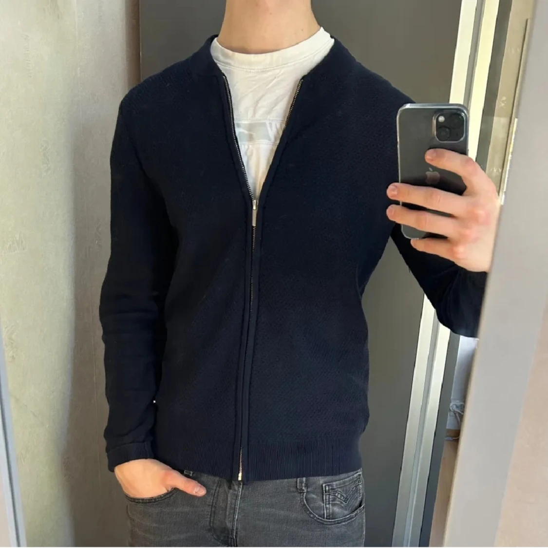 Mörkblå kofta från Jean Paul