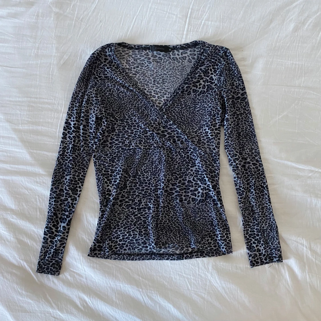 Vintage stil leopard topp 