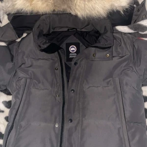 Supersnygg canada goose jacka💕 - Säljer en grå dunjacka från Canada Goose i mycket bra skick. Jackan är köpt för 8000kr, den är använd några gånger, inte så mycket, den har en fluffig pälsdetalj på huvan och stängs med dragkedja och knappar. Den är supersnygg men den är bara lite stor för mig, tänker byta till S kanske💕PRISET KAN DISKUTERAS!!!