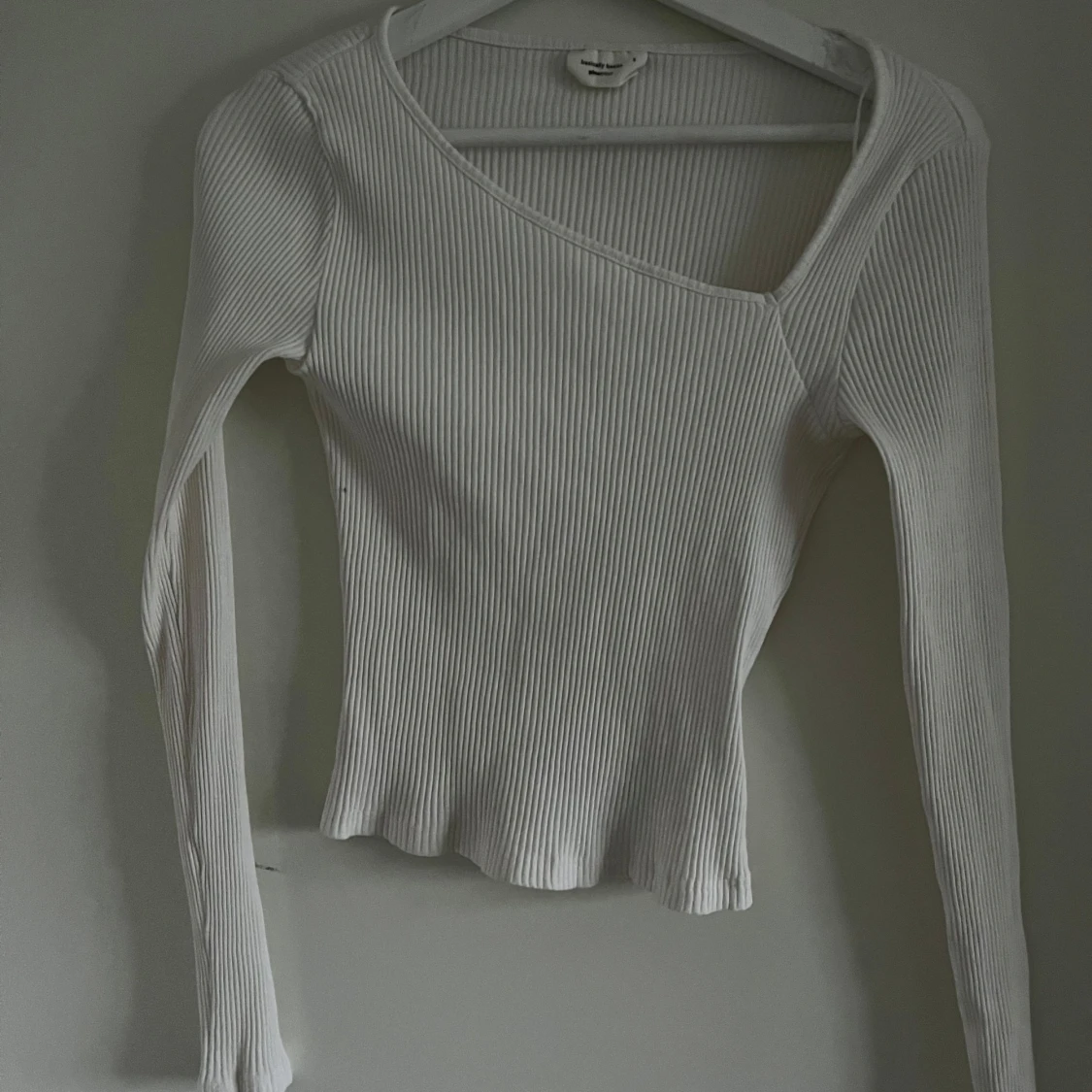 Vit långärmad topp  - 90