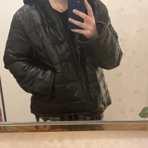 Svart ralph lauren dunjacka med huva - Säljer en svart dunjacka i bra skick. Den har en huva och är quiltad för extra värme. Perfekt för kyliga dagar. Jackan har en dragkedja framtill och är långärmad. Passar både till vardags och lite mer avslappnade tillfällen.