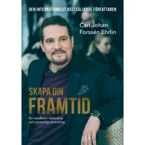 Skapa din framtid : en handbok i ledarskap och personlig utveckling (bok, danskt band) - Av författaren som skrev en bok om framgång innan han skrev boken som gjorde honom framgångsrik! Är du redo att skapa din framtid? Från ledarskapscoach i Huskvarna till internationellt bästsäljande författare hur är det möjligt? Läs den reviderade nyutgåvan av Carl-Johan Forssén Ehrlins debutbok, där han delar med sig av sina bästa knep för att ta kontroll över sitt liv och skapa sin framtid. Vill du uppnå mer i karriären, vardagen eller i rollen som ledare? Skapa din framtid är en bok för dig som vill få ut mer av livet och styra det i den riktning du önskar. Lär dig hur du kan arbeta mentalt för att nå dina mål, bli inspirerad till personlig utveckling och få nycklarna till att kunna leda dig själv och andra på ett positivt och utvecklande sätt. Carl-Johan Forssén Ehrlin slog igenom 2015 med den sövande godnattsagan Kaninen som så gärna ville somna. I Skapa din framtid får du ta del av livsfilosofin bakom framgången och lära dig hur du själv kan skapa den framtid du drömmer om.    Format Danskt band   Omfång 134 sidor   Språk Svenska   Förlag Ehrlin Publishing   Utgivningsdatum 2017-12-28   ISBN 9789188375117  