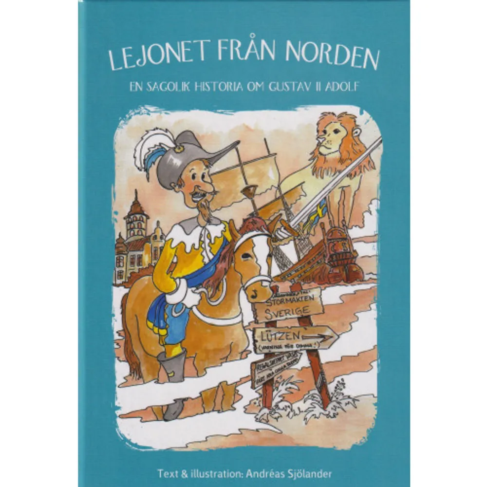 HÖGSTA BETYG AV BTJ, SVERIGES BIBLIOTEK! (Publicering i BTJ-häftet nr 23.) Gustav Adolf, vilken kung! Han lyckades med helt otroliga saker - som att göra Sverige till en stormakt till exempel. Men när hans nya coola båt sjönk mitt i Stockholm, eller när han red vilse i dimman - då var det inte lika kul. En superkändis var han i alla fall - Lejonet från Norden. Boksmart ger ut sagolika historier för dig mellan 3-115 år - skrivna och illustrerade med både humor och värme. På bara tio minuter får du och ditt barn koll på en historisk person och händelse som ni kan minnas livet ut. För vem glömmer en saga? 