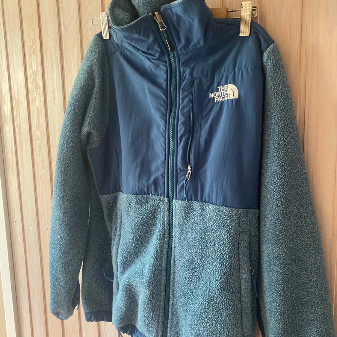 Blå fleecejacka från The North Face - 90