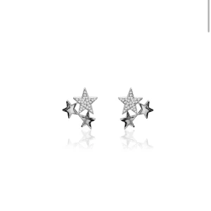 Stjärnformade örhängen i silver - Säljer ett par superfina  örhängen i silver från IOAKU modell multi star. Säljes pga de ej kommer till användning. Helt oanvända. Nypris 399 säljer för 199