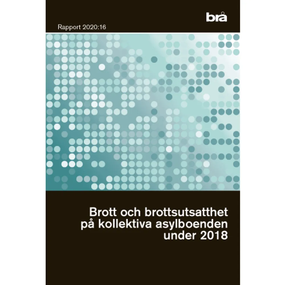 Under 2018 sökte 21 502 personer asyl i Sverige, och totalt över 30 000 personer bodde på olika asylboenden runt om i landet. Denna rapport är resultatet av en studie om brott och utsatthet på så kallade kollektiva asylboenden (en boendeform där själva bostadsrummen delas av 2–6 personer). I rapporten kartläggs de polisanmälda brott som begåtts på sådana asylboenden under 2018. Rapportens analyser baseras på polisanmälningar och förundersökningsmaterial, samt på intervjuer med personer som genom sin yrkesutövning kommer i kontakt med asylboenden. Ett av de tydligaste resultaten av kartläggningen är att antalet brott varierar kraftigt såväl periodiskt som mellan de olika asylboenden som ingår i studien. Därtill framgår att boendemiljön innehåller flera riskfaktorer för brott, vilka både enskilt och tillsammans kan öka risken för brott. I rapporten identifierar Brå flera utmaningar för rättsväsendet, samt presenterar flera åtgärder för att underlätta situationen. Förhoppningen är att denna samlade kunskap ska kunna vara till nytta för regeringen, berörda myndigheter och rättsväsendet i deras arbete med att förebygga brott och brottsutsatthet på och mot Sveriges kollektiva asylboenden.     Format Häftad   Omfång 100 sidor   Språk Svenska   Förlag Norstedts Juridik   Utgivningsdatum 2020-11-10   ISBN 9789188599360  . Böcker.