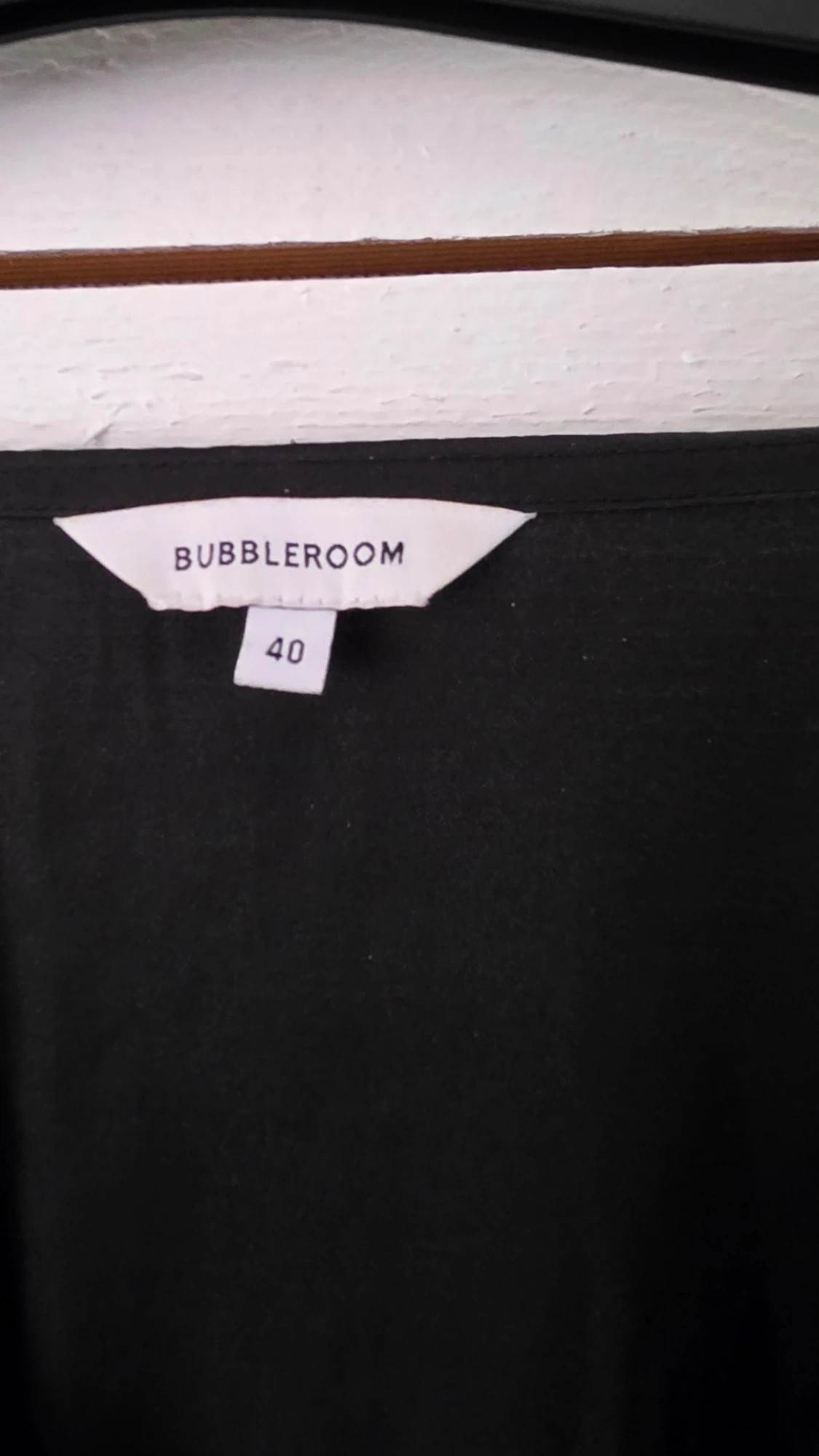 Svart långärmad klänning Bubbleroom - 1