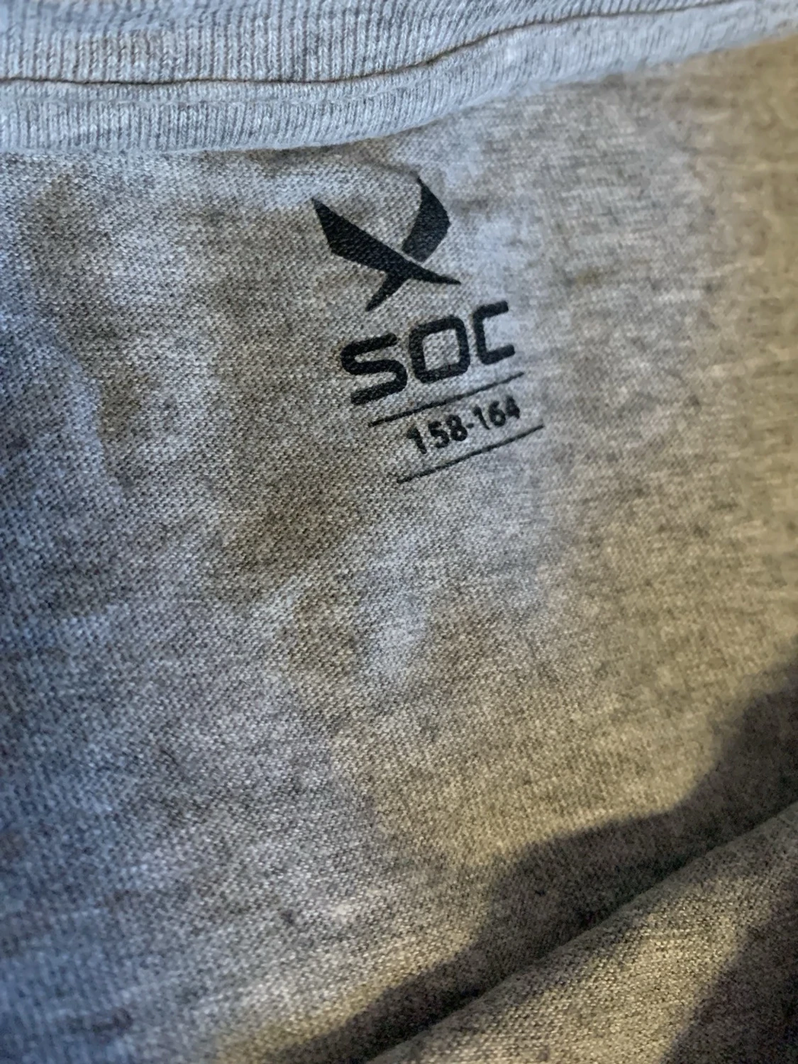 Grå basic t-shirt i bomull - 3