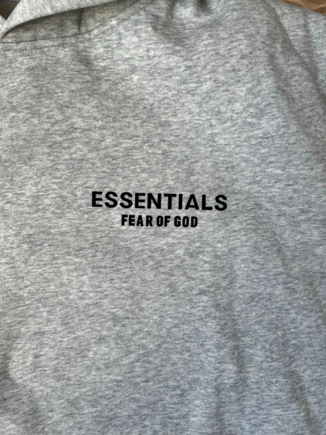 Grå Essentials Fear of God hoodie - 1