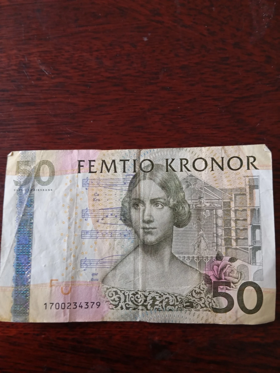Svensk 50-lapp sedel - 1