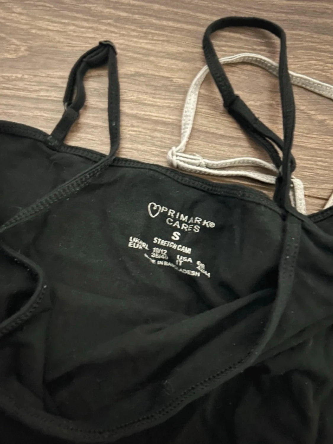 4-pack toppar från Primark, svart & grå - 1