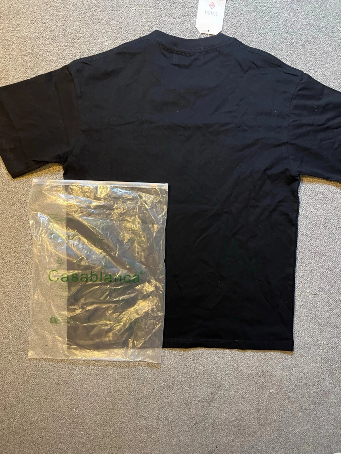 Svart Casablanca t-shirt med svanmotiv - 3