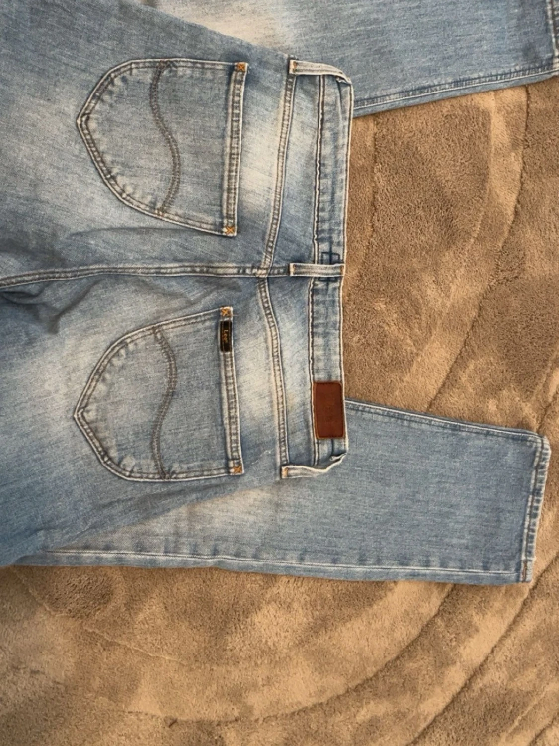 Ljusblå Lee jeans med raka ben