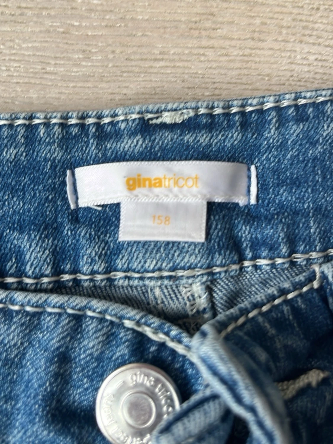 Blå bootcut jeans med detaljer - 3