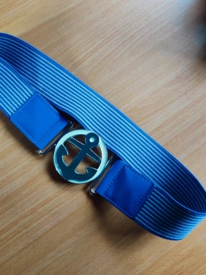 Blåa skärp bälte med Anchor Sjöman tema rockabilly pinup  - Fin skärp. Stretchig 