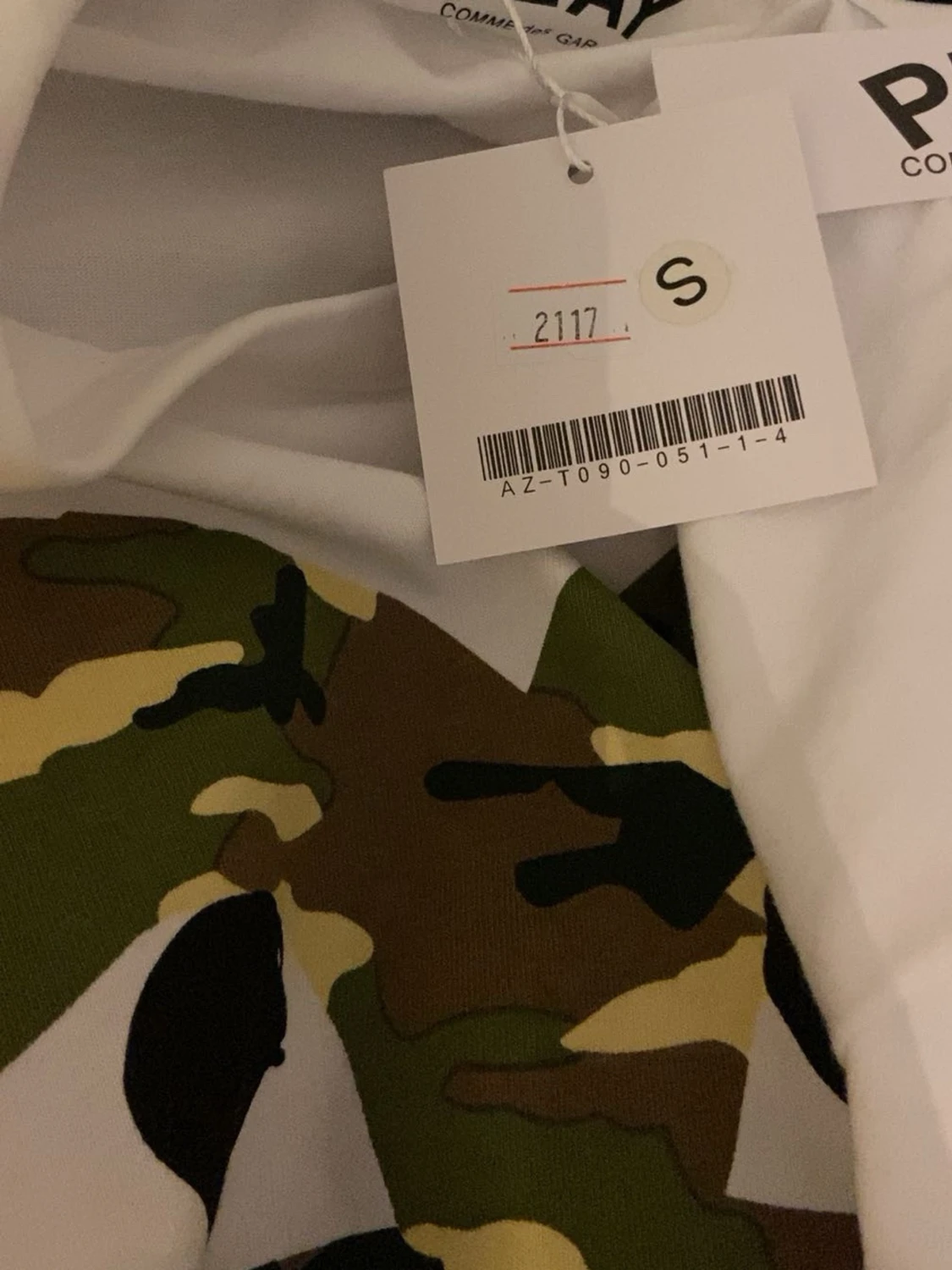 Vit Comme des Garçons Play t-shirt - 5