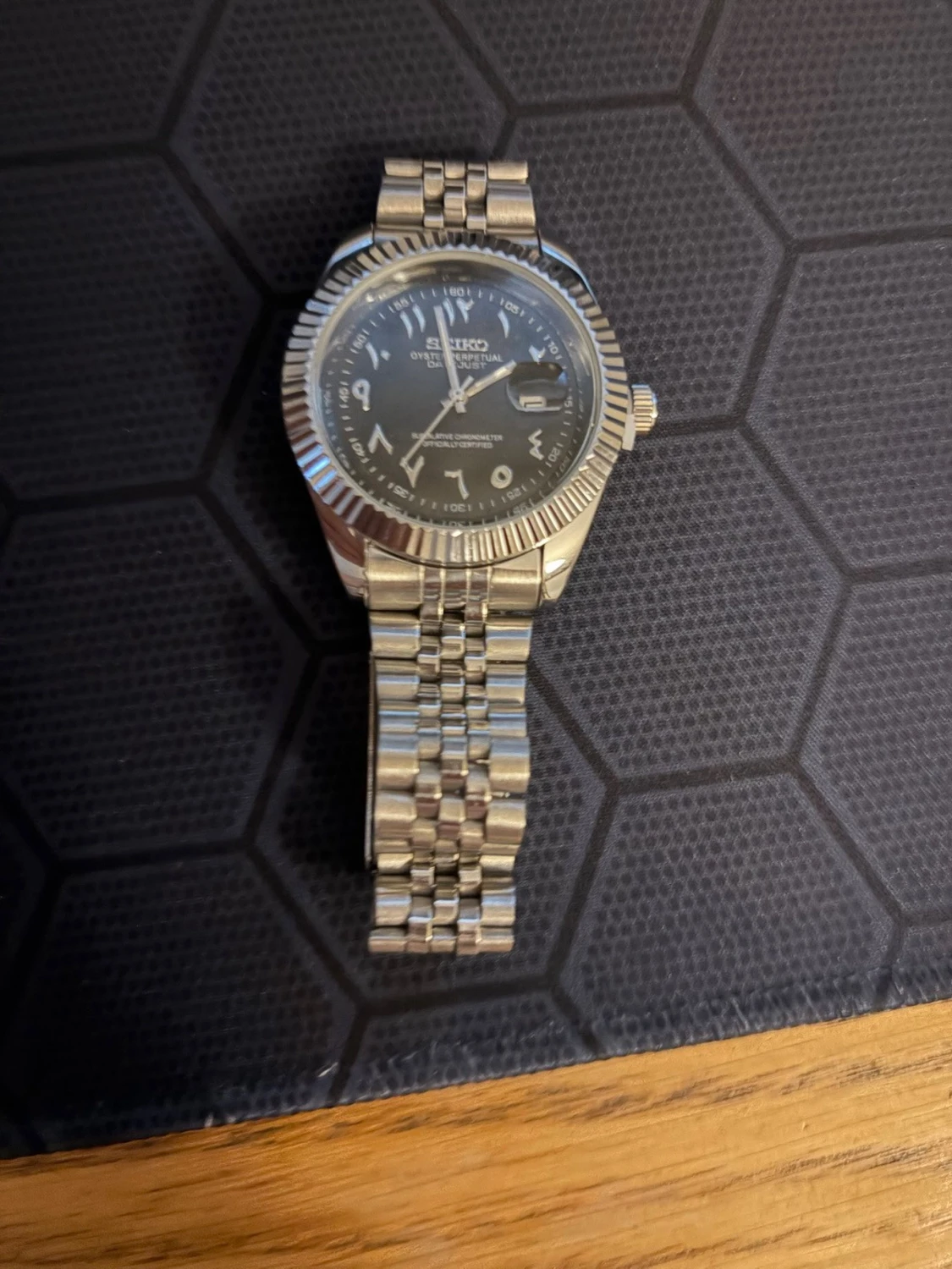 Seiko silverfärgad armbandsklocka