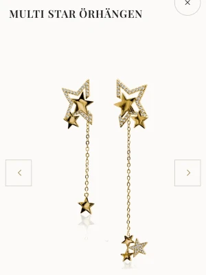 Guldiga multi star örhängen - Jätrefina örhängen från ioakus multistar kollektion, slutsålda.